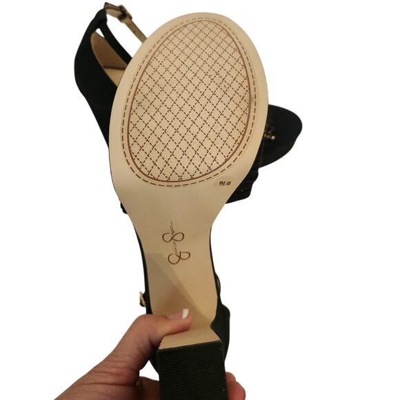 New Jessica Simpson Anissia Ankle Strap Platform Pump Black Formal 9M - Picture 12 of 13